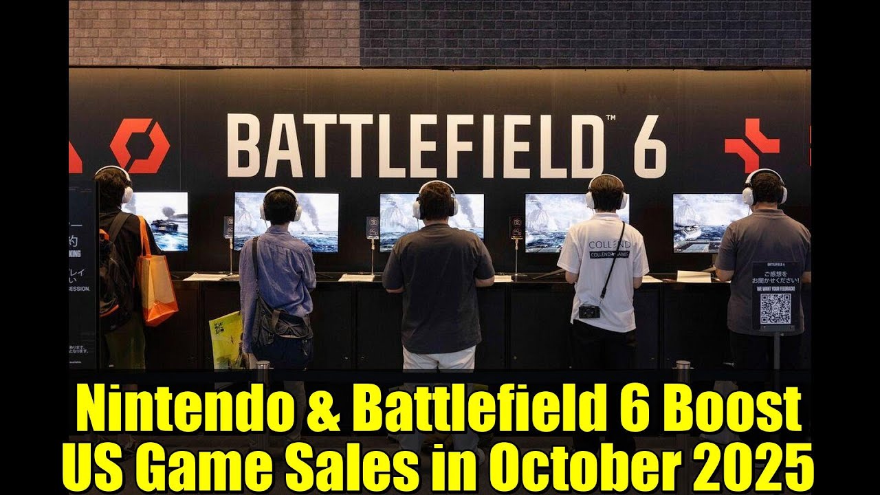 Nintendo и Battlefield 6 увеличили продажи игр в США в октябре 2025 года | Объяснение тенденций и...