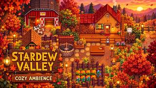 Relaxing Autumn Day With Stardew Valley ☁️🍂 Cozy Music For Sleeping, Relaxing & Studying