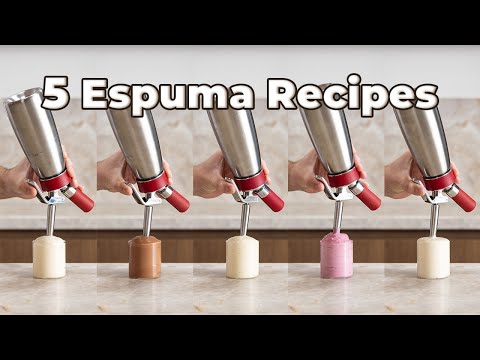 5 Recipes For ESPUMA / FOAM | Fine Dining Michelin Cooking with a Siphon