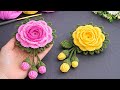 Make &amp; Sell This! 💰 Crochet Flower with Buds &amp; Leaves