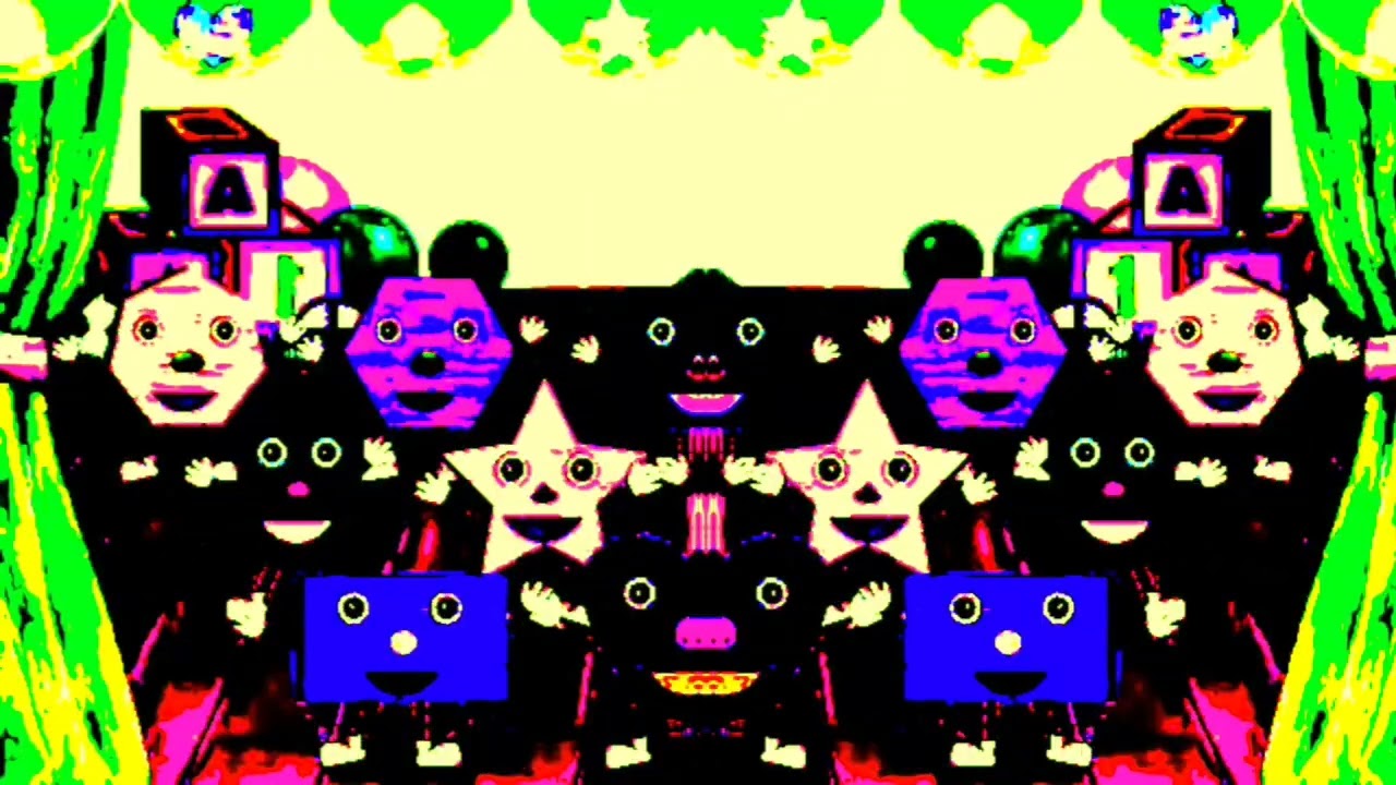 Group of Shapes with Happy Face