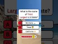 What is the Name of Third Largest U.S state? #shorts #usa #quiz