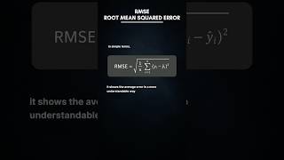 RMSE - Root Mean Squared Error