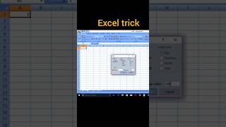 Serial by number trick in excel | #excel #shorts
