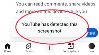 YouTube Has Detected this Screenshot Se Kya Hota Hai | Screenshot Detected Ka Matlab Kya Hota Hai