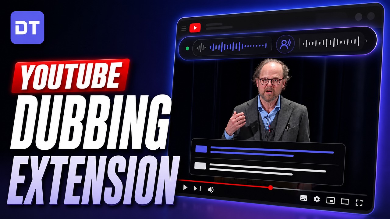 DubTab YouTube video dubbing demo