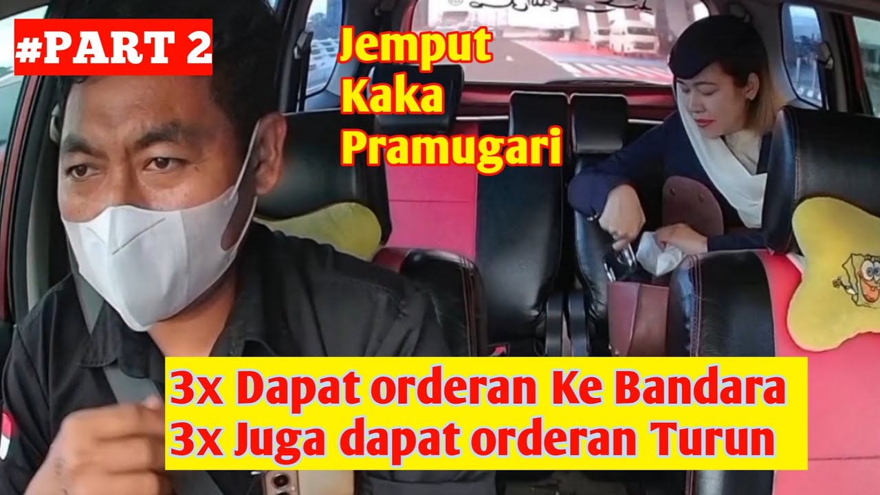 #Part2 Tiga Kali Bolak Balik Bandara | Pulang di ongkos in go-jek #gocar #grabcar 