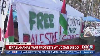 Israel-Hamas War protests at UC San Diego