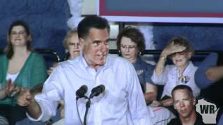 Mitt Romney takes his Every Town Counts bus tour to Janesville Wisconsin