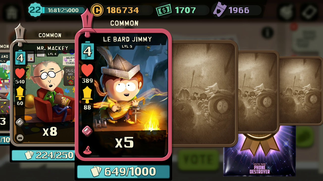 South Park Phone Destroyer Team Wars Pack Results