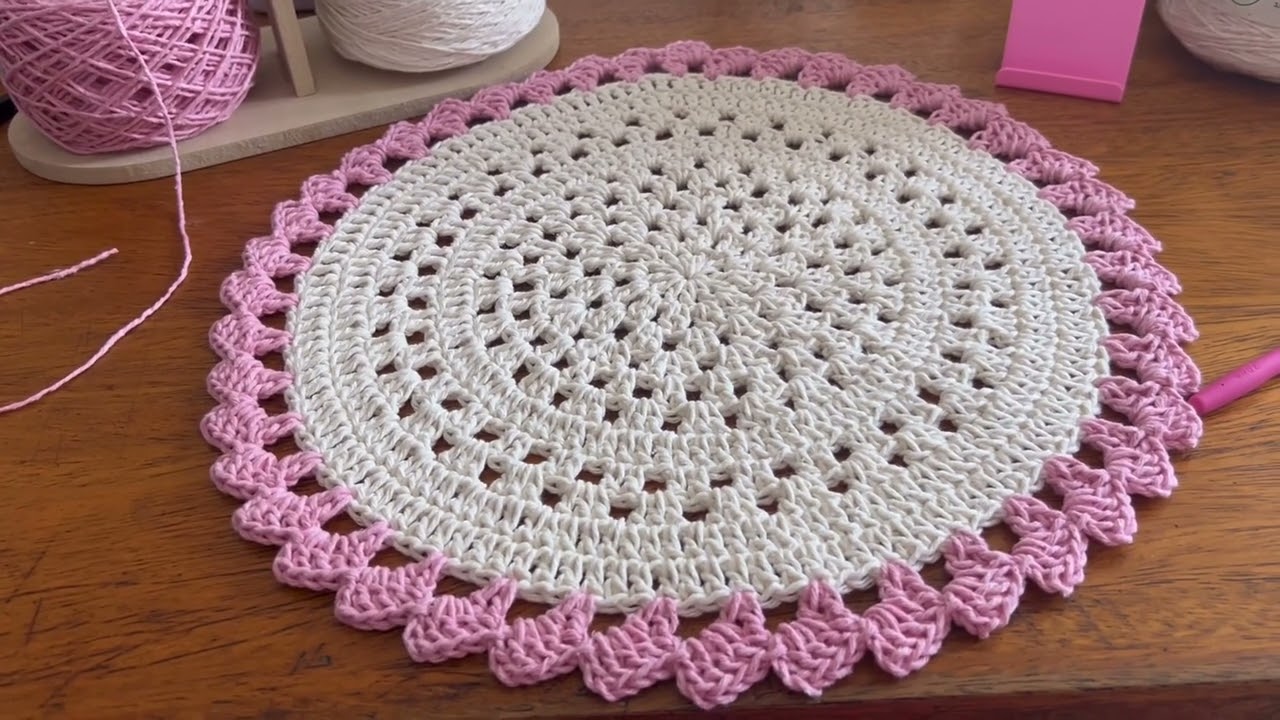 Produção de sousplat coral lindo 🥰🥰