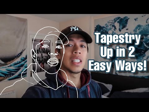 How to Hang a Tapestry in 2 Easy Ways