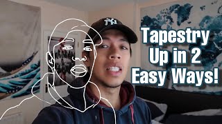 How to Hang a Tapestry in 2 Easy Ways