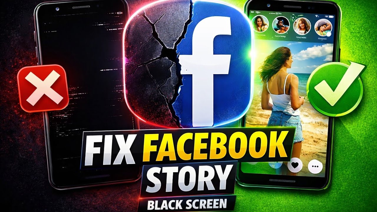 How to fix Facebook story black screen problem 2026 | Facebook story not showing
