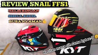 REVIEW HELM SNAIL FFS1 || full review kekurangan dan kelebihan snail helmet