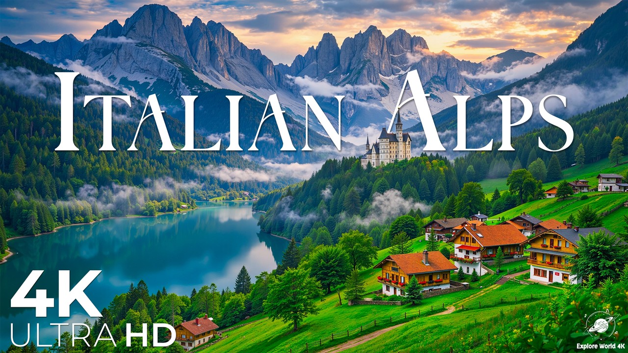 Italian Alps 4K | Majestic Peaks, Crystal Lakes & Timeless Italian Alpine Beauty