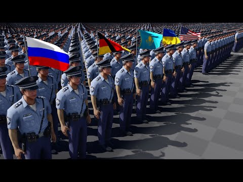 Видео: Страны по Количеству Полиции