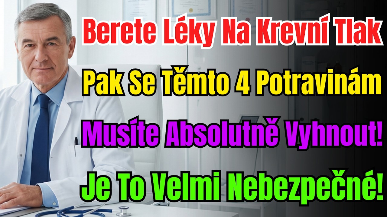 Varování! Berete Léky Na Tlak? Těmto 4 Potravinám Se Musíte Přísně Vyhnout. Jde O Život!