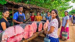 Hidden! Sri Lanka's Market Lost Geometric Art Traditional Net Repair Villagers Life