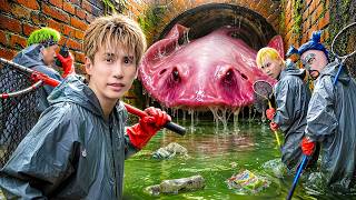HI-END | Rescuing Alien Fish in the "Giant Drainage Tunnel" - Bat Swarm Couldn't Reach It!!