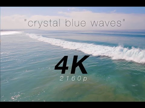 "Crystal Blue Waves" a 4K Nature Relaxation Video / Screensaver