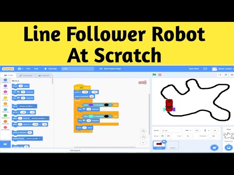 8.  LINE FOLLOWER ROBOT at Scratch Tutorial for Beginners in HINDI - Part 2  #Easytronic Tutorial