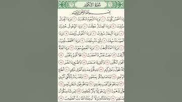 سورة التكوير مكررة كل أية سبع مرات بصوت الشيخ الحصري المصحف المعلم
