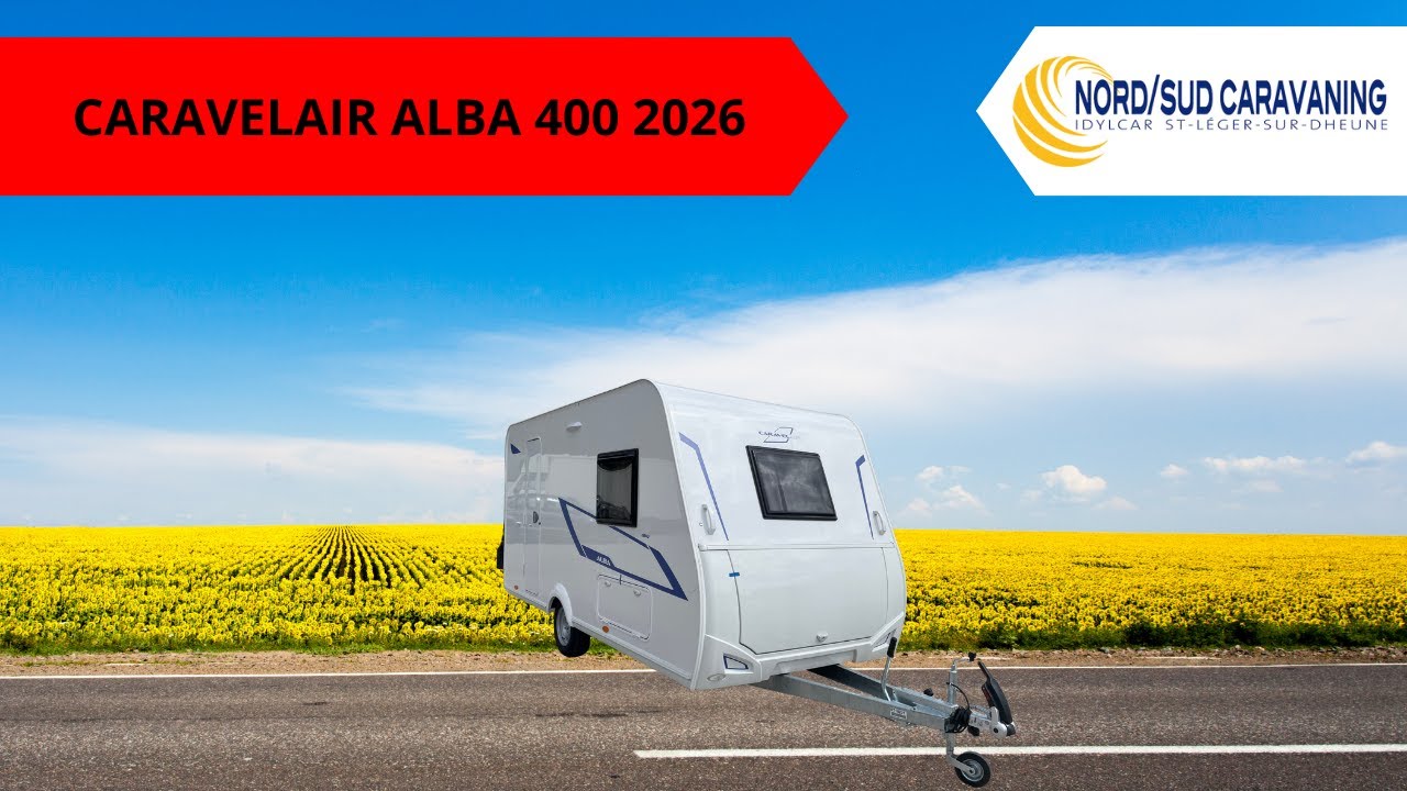 CARAVANE COMPACTE BIEN EQUIPEE CARAVELAIR ALBA 400 2026 NORD SUD CARAVANING