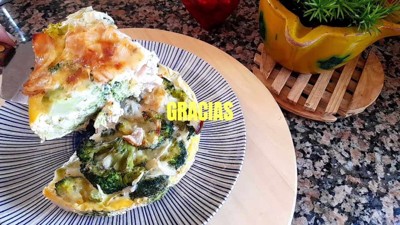 Pastel de BRÓCOLI y PAVO 