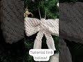 DIY Macramé Bow for Christmas Decorations 🎄 Easy Tutorial! #ribbon