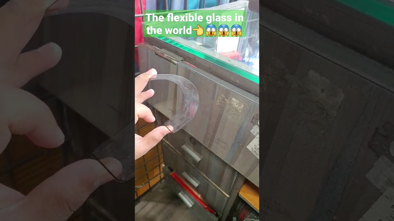 The flexible glass in the world👈😱😱😱😵‍💫😵😵