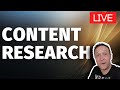 CONTENT RESEARCH - LIVE