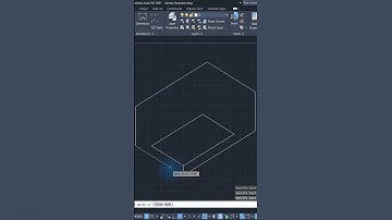 AutoCAD Isometric Drawing Exercise 10s