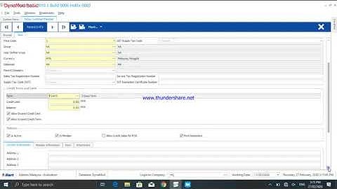 Tutorial: Smart DynaMod Create Customer with Credit Term