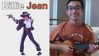 Billie Jean || Ukulele Tutorial w/ Full Band Jam Track! (Michael Jackson)
