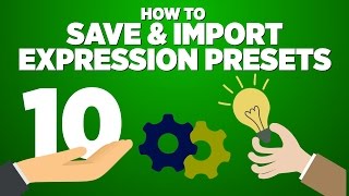 Save and Import ANIMATION PRESETS in After Effects | Adobe After Effects Tutorial