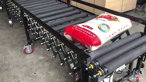 15KG Small Rice Bags Loading Unloading Conveyor