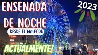 ENSENADA DE NOCHE | Fuentes Danzantes, Luces y Diversión en el Malecón | ENSENADA 2023 ACTUALMENTE