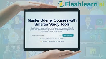 FlashLearn.ai – Turn Udemy Courses into Flashcards, Quizzes, & Mind Maps for Free!