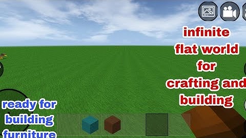 flat world for crafting and building mini block craft | #kbcraft