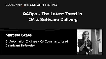 QAOps - The Latest Trend in QA & Software Delivery, with Marcela State