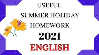 holiday homework class 6 english||useful summer holiday homework during lockdown