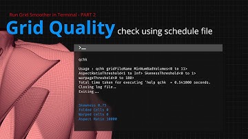 Grid Quality Check using schedule file in command line