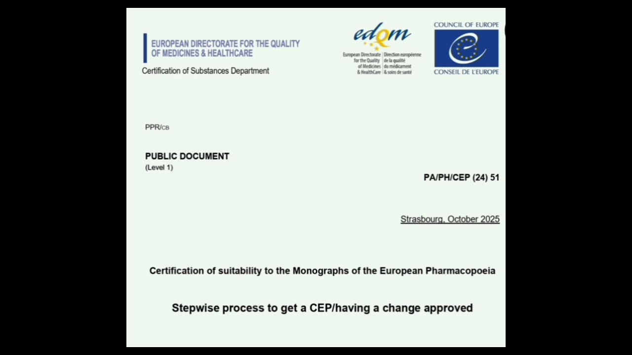 English version of the " Stepwise process to get CEP" Latest Guidance podcast