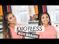 HOW TO DO KNOTLESS BOX BRAIDS ON YOURSELF FOR BEGINNERS! || TUTORIAL || Toni-Ann Campbell-Brown