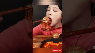 mukbang kimbab &amp; spicy noodle big bites 396 #mukbang #asmr #yummy #eatingsounds #food #bigbites