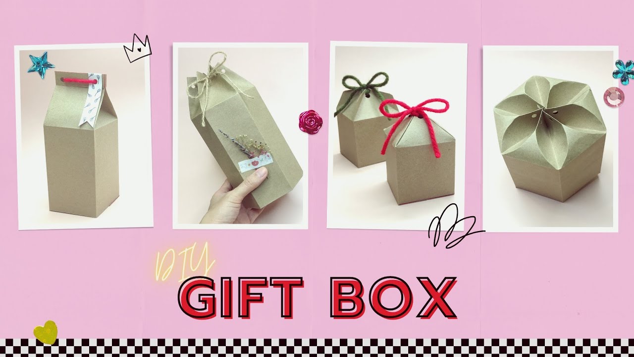 4 วิธีทำกล่องของขวัญ/กล่องบรรจุภัณฑ์แบบง่ายๆ 🎁: Diy 4 Paper Gift Box  Packaging - Youtube