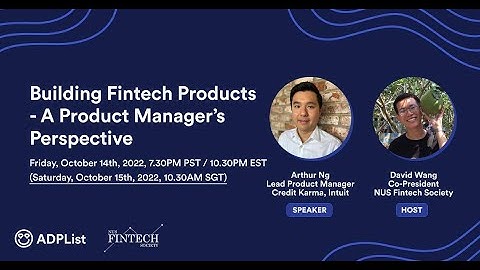 Building Fintech Products - A Product Manager