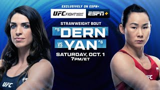 TAKE DOWN LIVE:  UFC Fight Night Dern vs. Yan