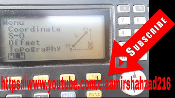 How to use MLM function in Sokkia Total Station Cx105(Calculate Horiz dist 2points) in اردو& हिन्दी